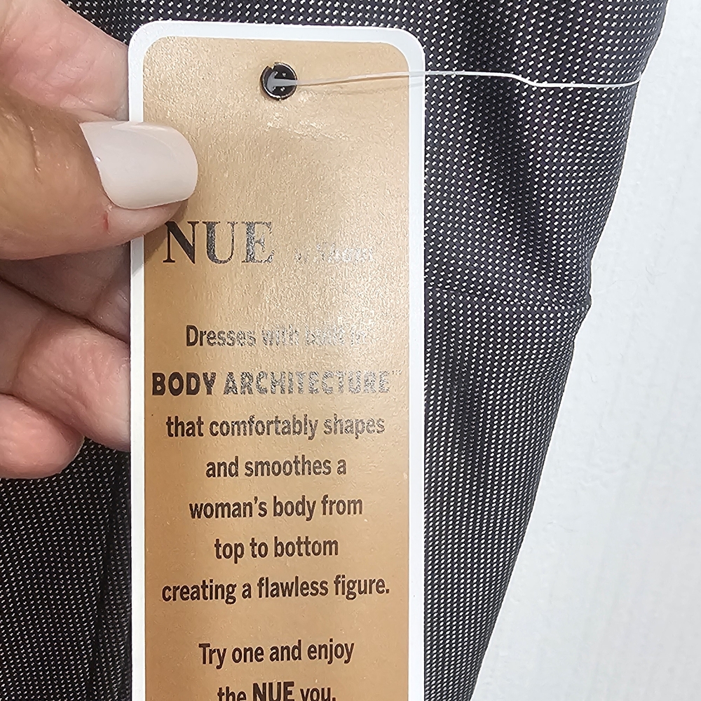 Nue by Shani Black & White Textured Shimmer Fabric with Pockets NWT - Picture 6 of 12